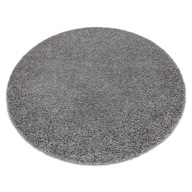 SOFFI huňatý CIRCLE CARPET 120 cm hrubý ŠEDÝ #AF216