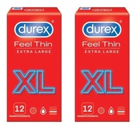 DUREX FEEL THIN EXTRA VEĽKÉ XL KONDÓMY 24 KS