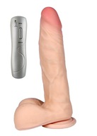 CYBERSKINOVÝ VIBRÁTOR NA REAL PENIS 7 REŽIMOV 23CM