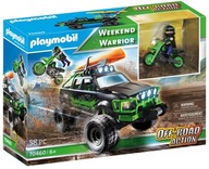 Playmobil Terénne vozidlo Weekend Warrior Auto Set Kajak Motocykel