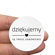 Nálepky ĎAKUJEME ZA OBJEDNÁVKU okrúhle 200 ks.