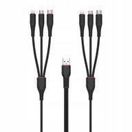 6v1 KÁBEL PRE NABÍJAČKU pre IPHONE MICRO USB TYP-C