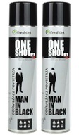 Freshtek One Shot Pánsky osviežovač vzduchu v čiernych 600 ml 2 kusy