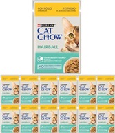 Cat Chow Hairball odsrstenie mačiek 12x85g kura