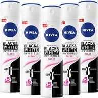 NIVEA WOMAN DEODORANT INVISIBLE sprej 5x150ml