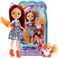 BÁBIKA ENCHANTIMALS FELICITY FOX + ANIMAL FOX FLICK 4+