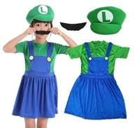 OUTFIT KOSTÝMOVÉ ŠATY LUIGI SUPER MARIO 98/104