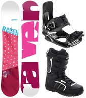 Súprava snowboardu RAVEN Style Pink 140 cm