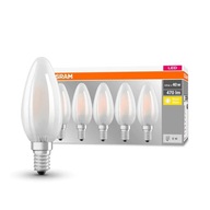 OSRAM 5x E14 LED žiarovka Sviečka 4W=40W 470lm