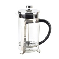 French press piestový kávovar, sklenený, 1l