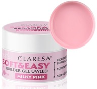 Claresa Soft&Easy Milky Pink stavebný gél 45g