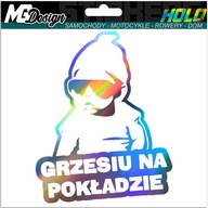 Nálepka na okno GRZESIU ON BOARD HOLOGRAM