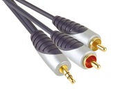 Bandridge Premium SAL 3401 - 3,5/2x RCA kábel 1m