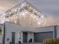 Svetelné námrazy INT/EXT TMAVÝ KÁBEL 1500LED+ FLASH