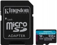 Micro SD karta Kingston 512 GB Go Plus 170/90 Mb/s