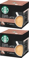 Kapsule pre Dolce Gusto Starbucks Caffe Latte 12 ks x2