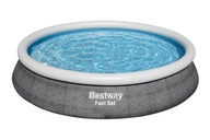 Bestway 57313 Fast Set expanzný bazén s filtračným čerpadlom sivá 4,57 m x 8