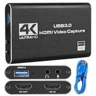 GRABBER VIDEO REKORDÉR USB 3.0 PC HDMI 4K OBS