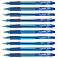 Blue Pentel BK417 výsuvné guľôčkové pero - 10ks