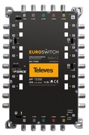 MultiSwitch 5/12 výstupy Televes 719504 EuroSwitch TV SAT 12V pre DVB-T2 antény