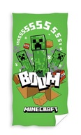 Osuška Pre deti Minecraft Creeper Zombie 140 cm x 70 cm