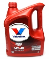 VALVOLINE MAX LIFE 5W40 4L