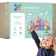 Connetix 120 el Pastel Creative magnetické bloky