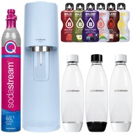 SODASTREAM TERRA SATURÁTOR VODY MODRÁ + 3 FĽAŠE + SÚPRAVA SÁČKOV