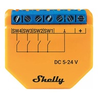 SHELLY PLUS I4 DC OVLÁDAČ/AKTIVÁTOR SCÉNY WIFI SPÍNAČ VSTUP 5-24V