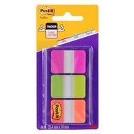 Indexové karty. 3M POST-IT STRONG P/G/O 3x22ks