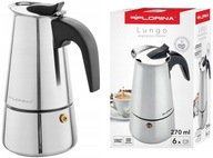 Lungo klasický kávovar 270 ml, 6 šálok, indukcia