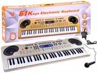 VELKÉ TELO SYNTETIZÁTOR KEYBOARD USB MP3 61 KEY