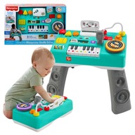 FISHER PRICE INTERAKTÍVNY MUSICAL DJ STOL VZDELÁVACIE HRAČKY 6M+