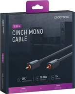 CICKTRONIC Audio kábel 1xRCA - CINCH digitálny 3m