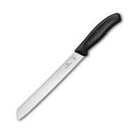 Kuchynský nôž, ostrý, veľký, ľahký, s vrúbkovaným chlebom, Victorinox, 21 cm