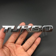 Chrome Metal Turbo T Emblem Car Auto Zadná taška