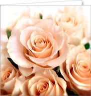 tradičná karta bez želaní, skladaná s ružami FF9