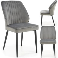 Čalúnená podkrovná stolička K432 Grey Velvet