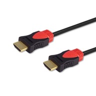 Kábel SAVIO Káble HDMI 2.0 CL141 HDMI M - HDMI M; 10 m; čiernej farby