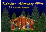 ADVENTNÝ KALENDÁR sada prírodných minerálnych kameňov, 24 kusov, DARČEK