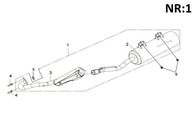 KPL. E-TON VECTOR 300cc OEM VÝFUK!