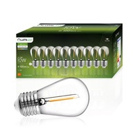 10x LED žiarovka FILAMENT E27 1W 10W 2700K LUMILED