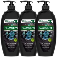 Palmolive Men osviežujúci sprchový gél 3v1 3x750ml