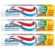 Zubná pasta AQUAFRESH Mild and Minty 3x125ml