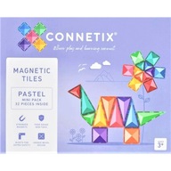 Connetix: 32 ks. Pastelové mini magnetické bloky