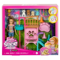 Ihrisko pre psa Barbie + Bábika Stacie HRM10 Movie Set