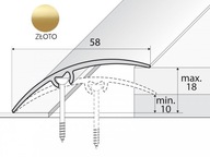 PRAH A75 58mm Zlato 180cm