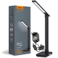 VIDEX LED nočná stolová lampa 18W 1800K-6500K 700Lm +USB +QI nabíjačka