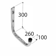 Jednogarážový hák 260mm silný POLSKÝ