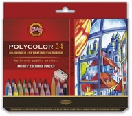 Pastelky POLYCOLOR 24 COLORS KOH-I-NOOR 3834 krabička